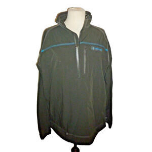 Timberland Pullover‎ Nylon Windbreaker Jacket Men's Size Large 1/2 Zip Black L